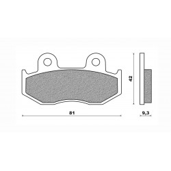 Τακάκια Daytona 84184 (FA323)(FD304) Τακάκια Daytona 84184 (FA323)(FD304)